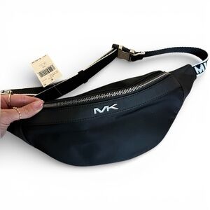 *NWT* Michael Kors Malone Small Black Nylon Crossbody Belt Bag | NWT | MSRP $148